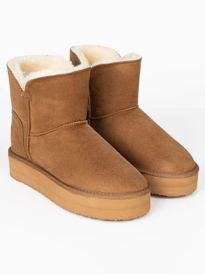 ISLAND BOOT Botki zimowe "Chloe" w kolorze jasnobrązowym rozmiar: 38