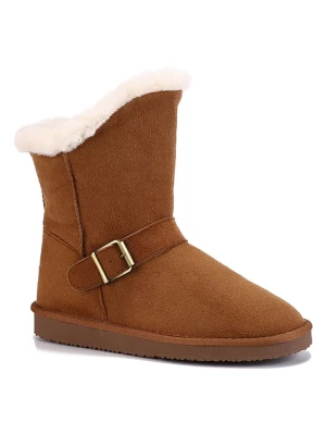 ISLAND BOOT Botki zimowe "Coral" w kolorze jasnobrązowym rozmiar: 39