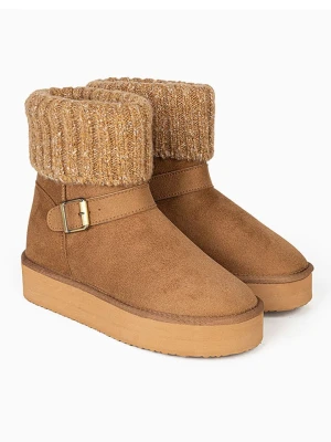 ISLAND BOOT Botki zimowe "Kourtney" w kolorze jasnobrązowym rozmiar: 39