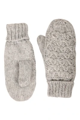 IsoTherm damskie rękawiczki z wyściółką futrzaną - Grey Mountain Warehouse