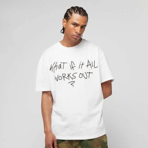 Mister Tee It All Works Out Wording Oversize mężczyźni T-Shirty i Polo biały rozmiar Odzież