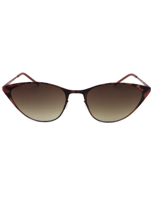 Italia Independent Damskie okulary przeciwsłoneczne w kolorze brązowym rozmiar: 55