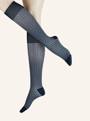 Item m6 Podkolanówki Allday Herringbone Soft Compression blau