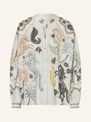 Ivi Collection Bluzka Z Błyszczącą Nicią blau