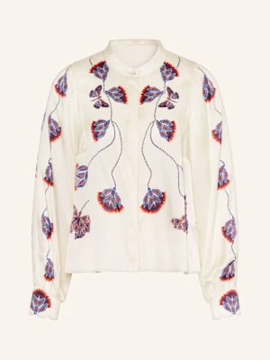 Ivi Collection Bluzka Z Dodatkiem Jedwabiu weiss