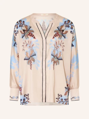 Ivi Collection Bluzka Z Jedwabiem weiss biały