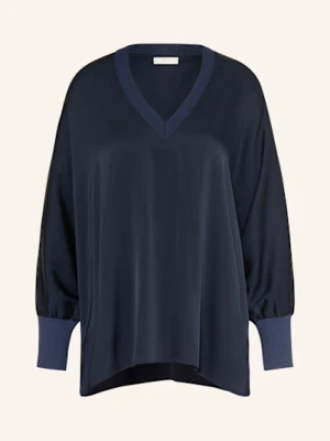 Ivi Collection Bluzka Z Jedwabiu blau