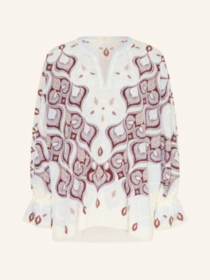 Ivi Collection Bluzka Z Jedwabiu blau