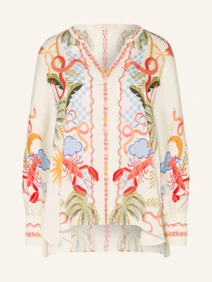 Ivi Collection Bluzka Z Jedwabiu weiss