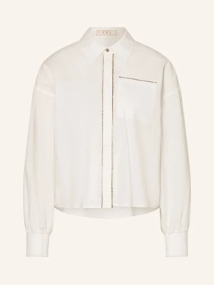 Ivi Collection Bluzka Z Kamieniami Ozdobnymi weiss