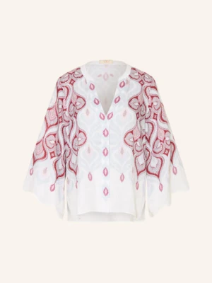 Ivi Collection Bluzka Z Lnu blau