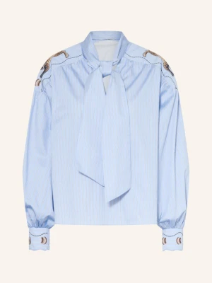Ivi Collection Bluzka Z Odpinanym Kokardą blau