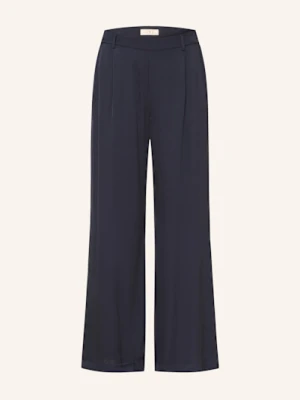 Ivi Collection Spodnie Marlena Z Jedwabiu blau