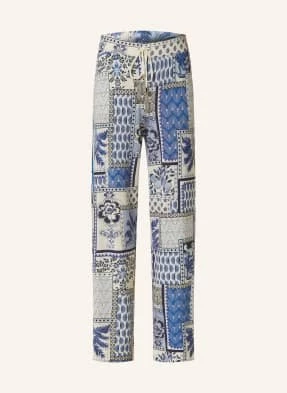 Ivi Collection Spodnie Z Dzianiny blau