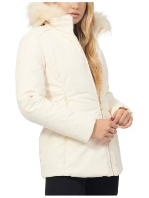 Ivory Syntetyczny Płaszcz dla Kobiet YES ZEE