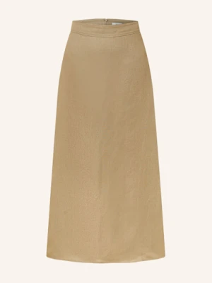 Ivy Oak Spódnica Samantha Ann Z Dodatkiem Lnu gruen