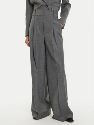 IVY OAK Spodnie materiałowe Prescilla IO115189 Szary Wide Leg