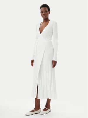 IVY OAK Sukienka dzianinowa Kloe IO113135 Écru Regular Fit