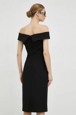 Ivy Oak sukienka kolor czarny mini dopasowana IO1100X7089