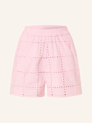 Ivy Oak Szorty Z Dziurkowanej Koronki rosa IVY & OAK RÓŻOWY