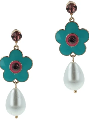 ivy Pozłacane kolczyki-wkrętki z kryształami Swarovski rozmiar: onesize