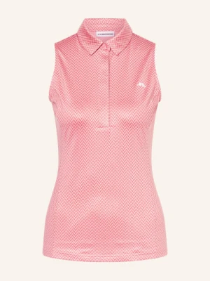 J.Lindeberg Funkcjonalna Koszulka Polo rot