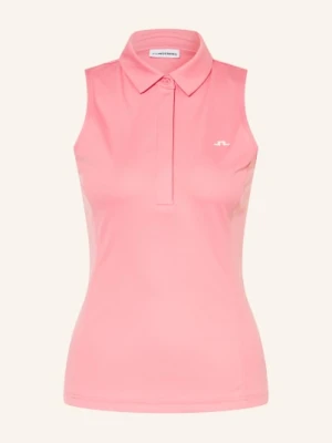 J.Lindeberg Funkcjonalna Koszulka Polo rot