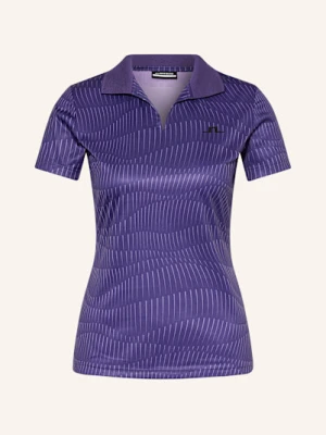 J.Lindeberg Funkcyjna Koszulka Polo lila
