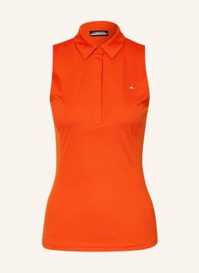 J.Lindeberg Funkcyjna Koszulka Polo orange