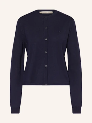 J.Lindeberg Kardigan Z Wełny Merino blau