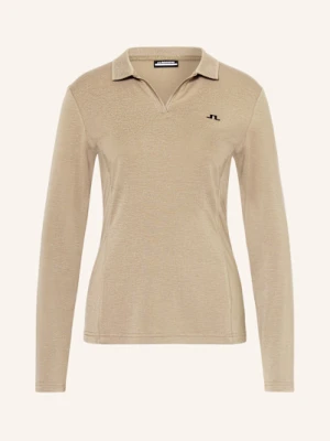 J.Lindeberg Koszulka Polo Z Dżerseju braun