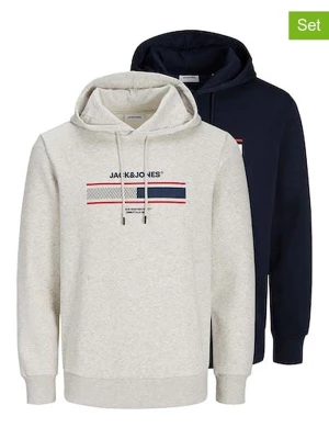 Jack & Jones Bluza (2 szt.) w kolorze szarym i granatowym rozmiar: XXL