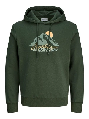 Jack & Jones Bluza w kolorze ciemnozielonym rozmiar: L