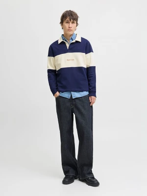 Jack & Jones Bluza w kolorze granatowo-kremowym rozmiar: S