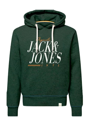 Jack & Jones Bluza "Wonder" w kolorze ciemnozielonym rozmiar: L