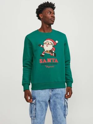 Jack & Jones Bluza "Xmas" w kolorze zielonym rozmiar: M