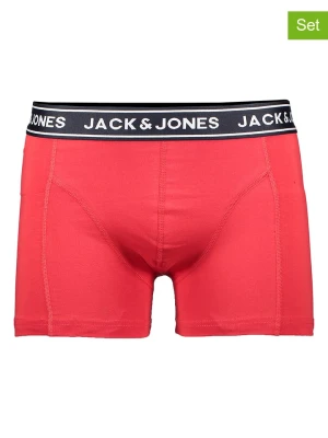 Jack & Jones Bokserki (3 pary) w kolorze czarno-czerwono-antracytowym rozmiar: XXL