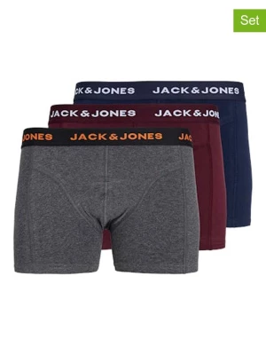 Jack & Jones Bokserki (3 pary) w kolorze granatowym i szarym rozmiar: XL