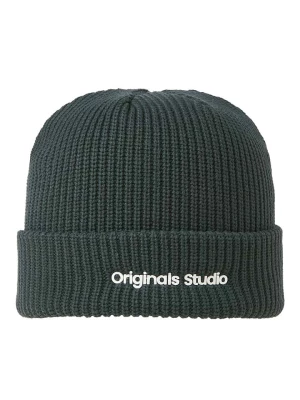 Jack & Jones Czapka-beanie "Vesterbro" w kolorze ciemnozielonym rozmiar: onesize