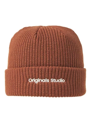 Jack & Jones Czapka-beanie "Vesterbro" w kolorze jasnobrązowym rozmiar: onesize