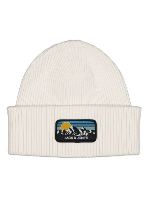 Zdjęcie produktu Jack & Jones Czapka beanie w kolorze białym rozmiar: onesize