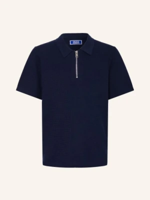 Jack&Jones Dzianinowa Koszulka Polo blau