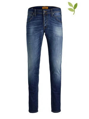 Jack & Jones Dżinsy "Glenn" - Slim fit - w kolorze niebieskim rozmiar: W34/L32