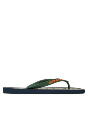 Jack&Jones Japonki Jfwlogo Palm Print Flip Flop Ln 12230642 Granatowy