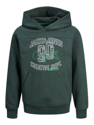 Jack & Jones Junior Bluza 12243086 Zielony Loose Fit
