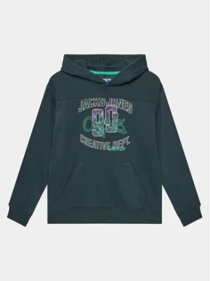 Jack & Jones Junior Bluza 12243086 Zielony Loose Fit
