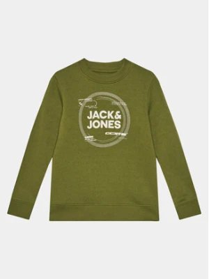 Jack & Jones Junior Bluza 12247681 Zielony Standard Fit