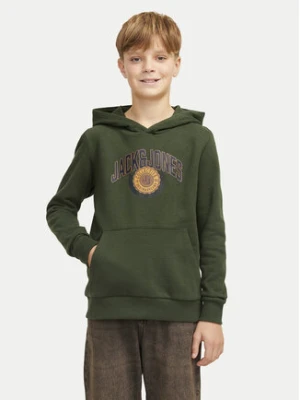 Jack & Jones Junior Bluza Kam Varsity 12266761 Zielony Standard Fit