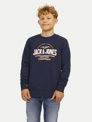 Jack&Jones Junior Bluza Logo 12258840 Granatowy Regular Fit