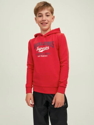 JACK & JONES Junior Bluza "Logo" w kolorze czerwonym rozmiar: 176